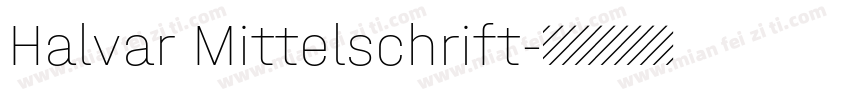 Halvar Mittelschrift字体转换